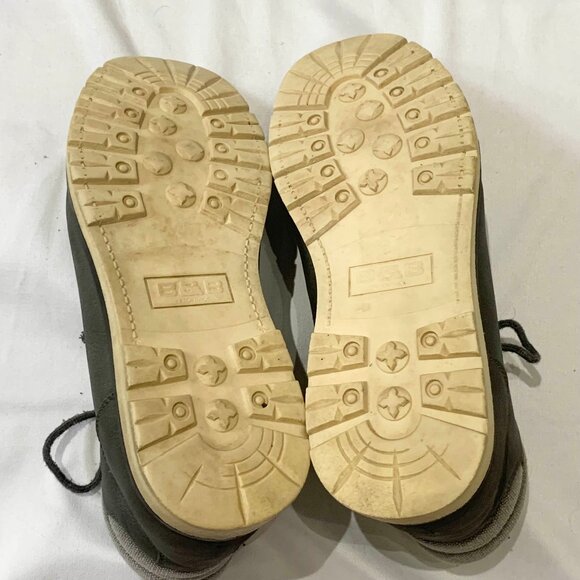 B&B Softmoc Men's Size 9 Gray Boots High Top Lace Up Shoes Faux Leather - Picture 5 of 8